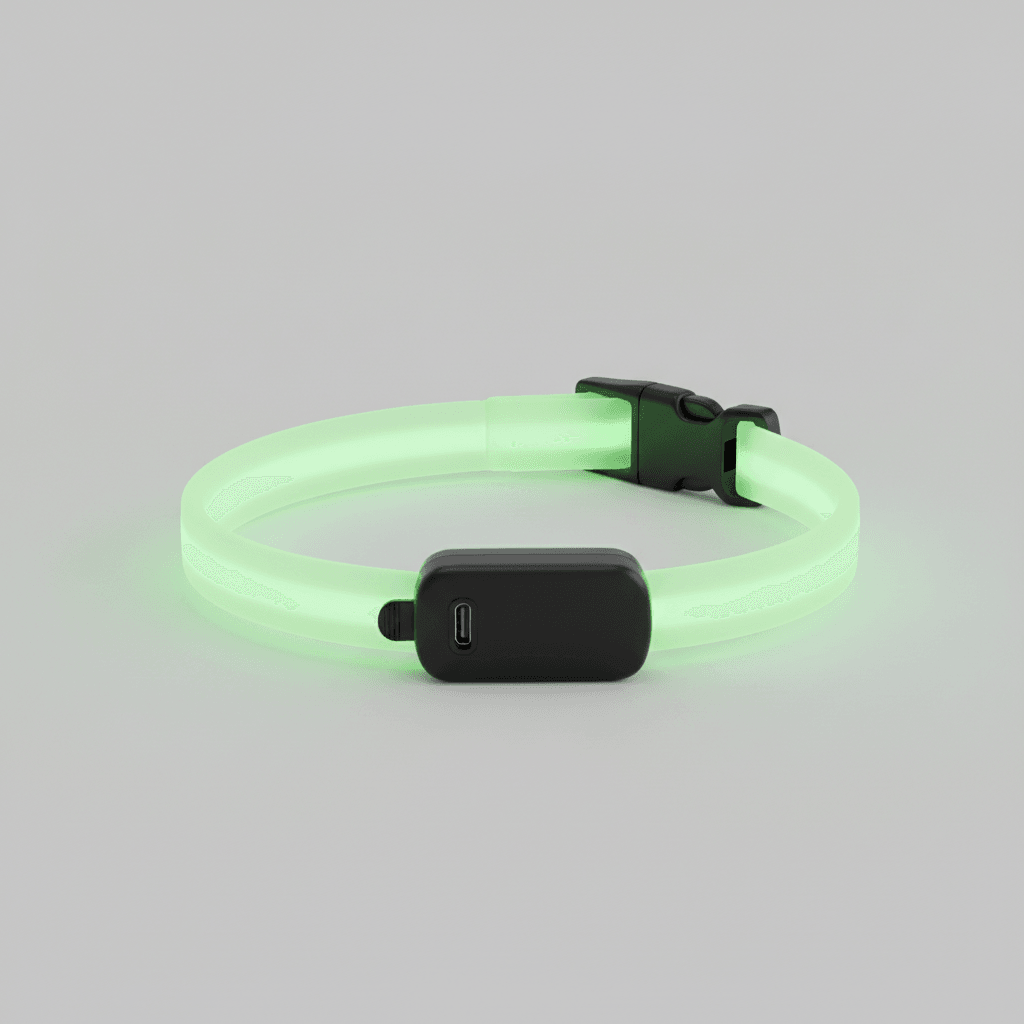 Collier Lumineux LED Rechargeable — Visibilité 500m