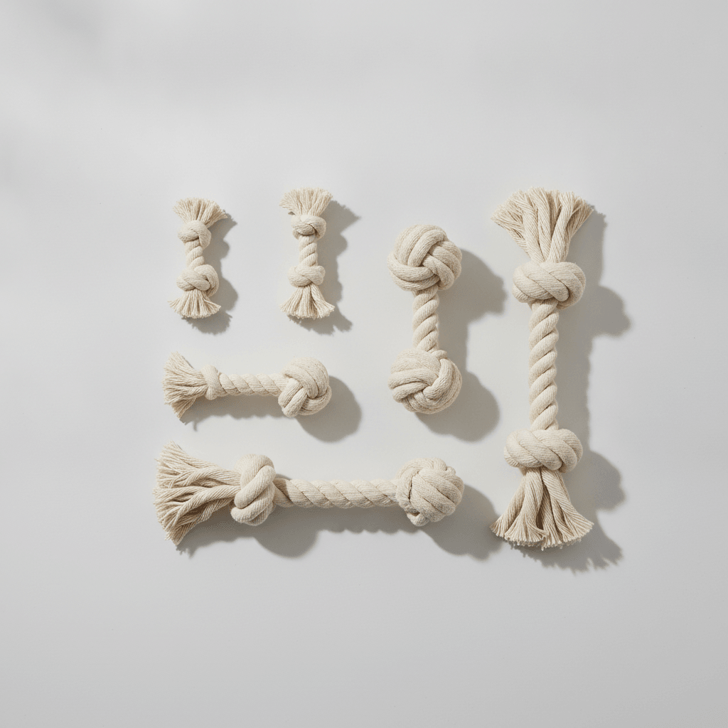 Cordes à Nœuds Naturelles — Lot de 5 Jouets