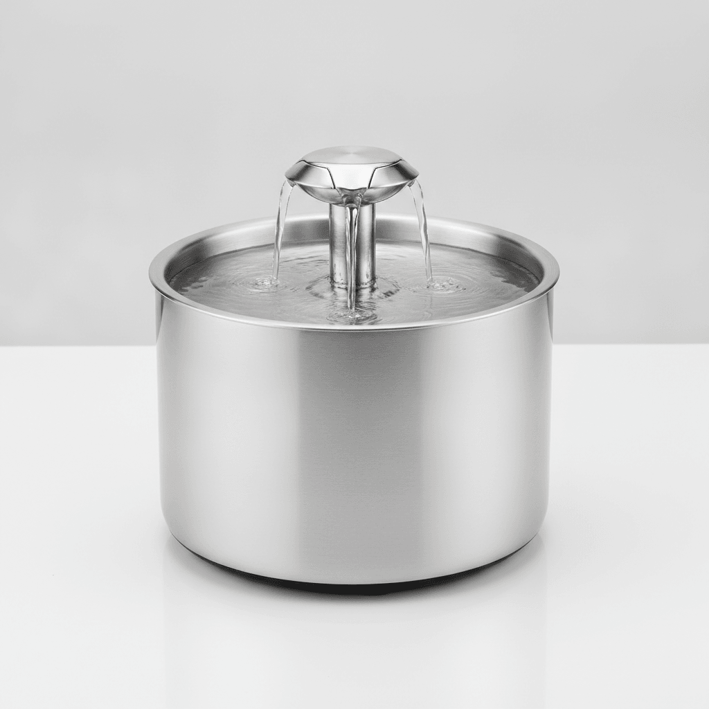 Fontaine à Eau Inox 2,5L — Ultra-Silencieuse