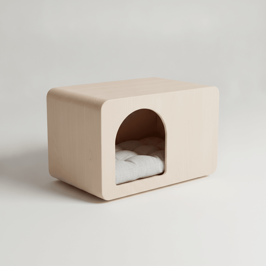 Niche d'Intérieur Bois Design — Table de Chevet 2-en-1