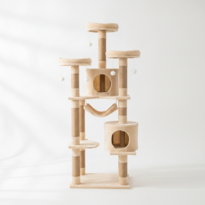 Arbre à Chat XXL 180cm — Multi-Niveaux Sisal & Peluche