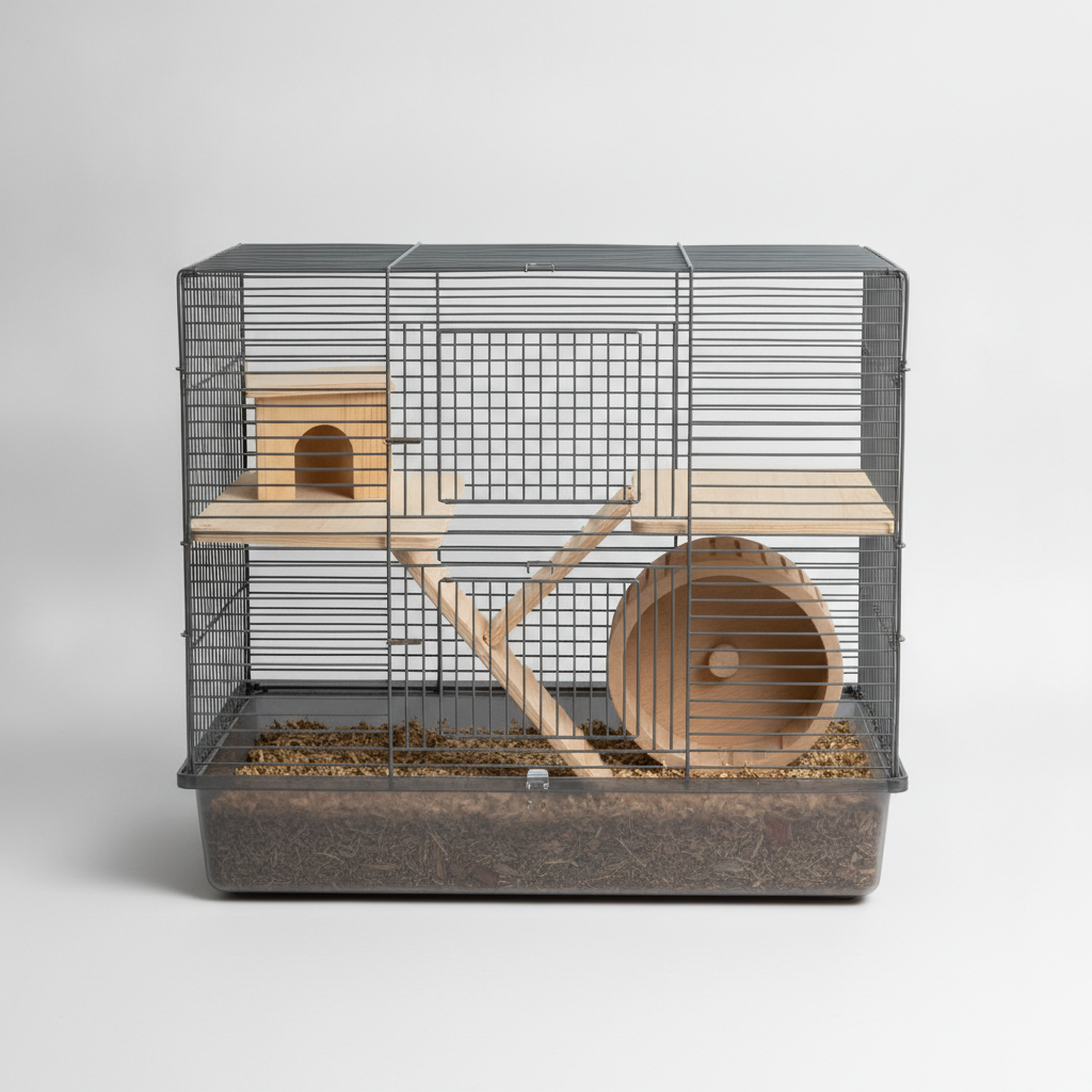 Cage Rongeur 2 Étages XXL — Barreaux Serrés