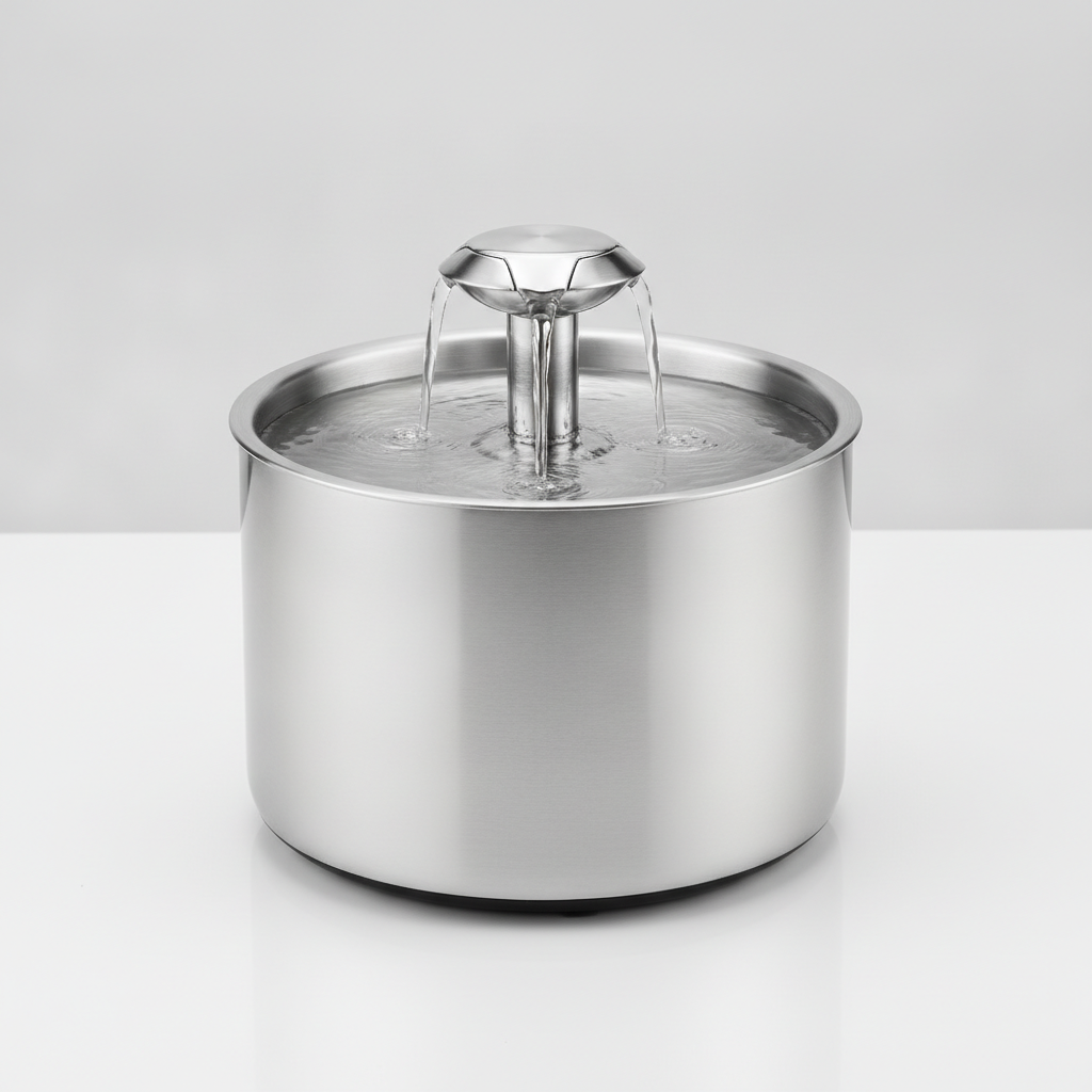 Fontaine à Eau Inox 2,5L — Ultra-Silencieuse