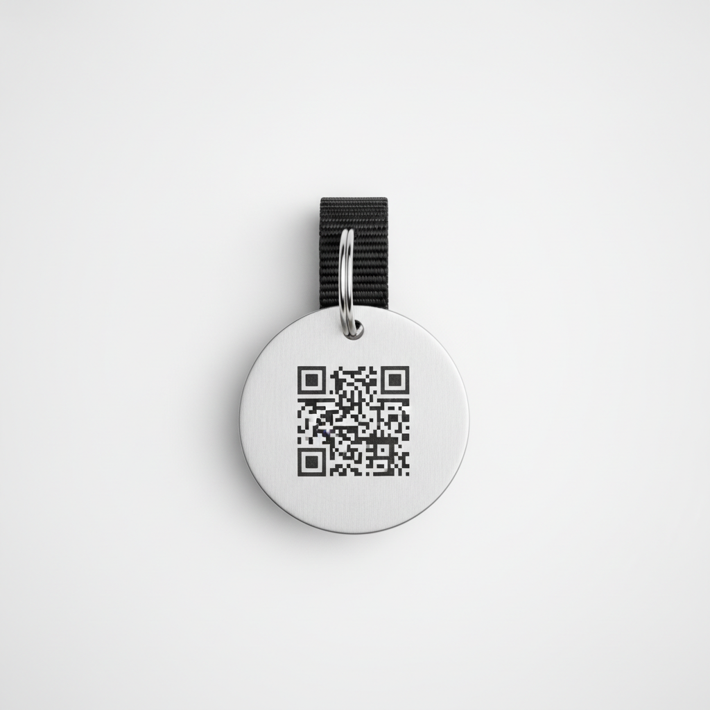 Médaille Connectée QR + NFC — Profil Animal en Ligne