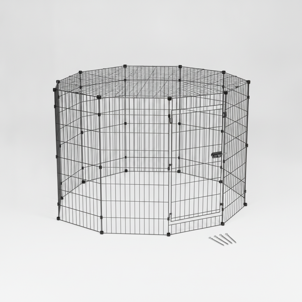 Parc Enclos Pliable — 8 Panneaux Modulables