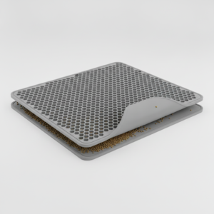 Tapis de Litière Double Couche — Piège à Grains